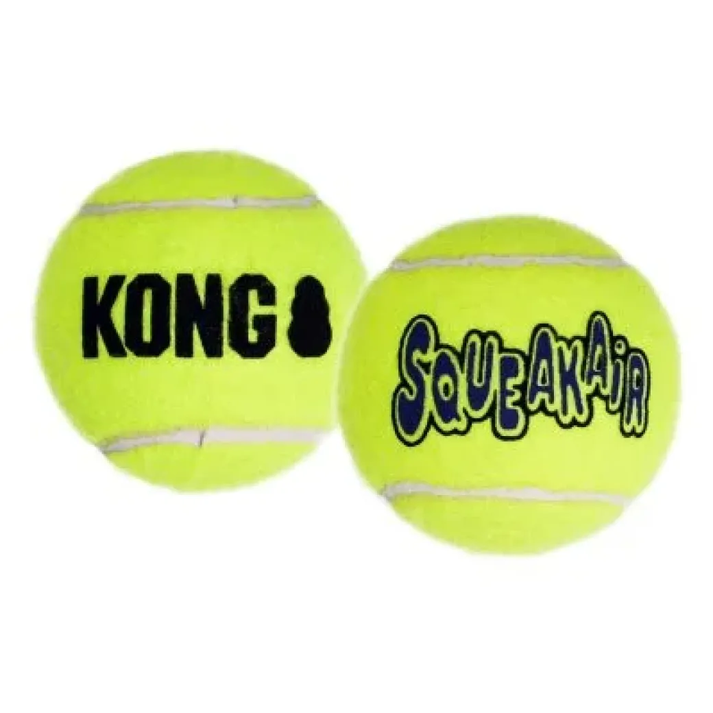 Air Squeaker tennisball Ø 10,2 cm - stor bold med piv til hunde