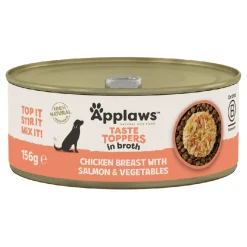Applaws Hundevådmad Kylling og Laks 156 g - Naturlig topping til hunde
