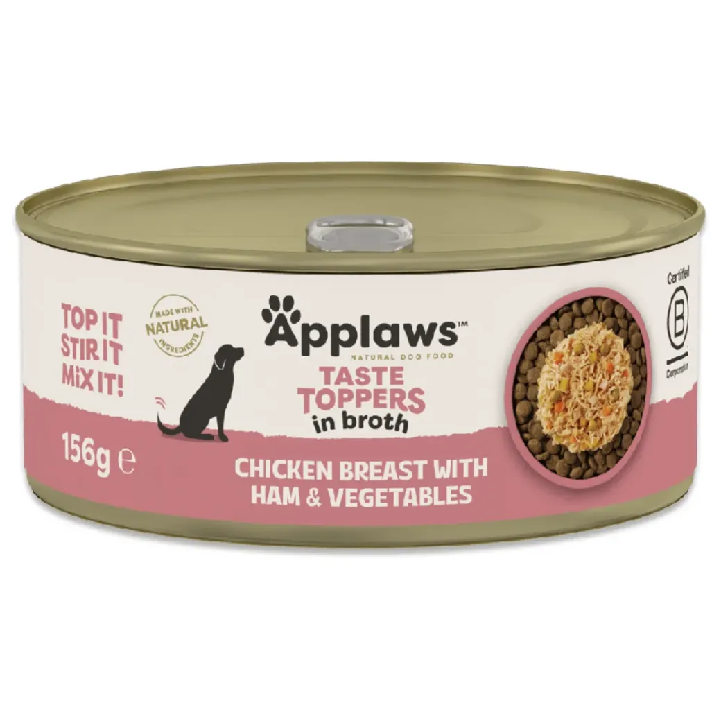 Applaws Hundevådmad Kylling og Skinke 156 g - Sund topping til hunden