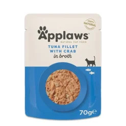 Applaws Kattevådmad Tun og Krabbe 70 g (pouch) - Naturligt vådfoder til katte