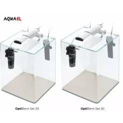 AquaEl Akvarie Opti Bent Hvid 30 Liter
