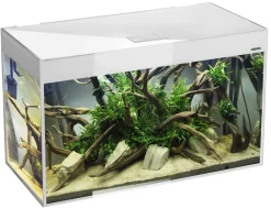 AquaEl Glossy akvarie i Hvid 120 cm 260 Liter