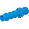 Blå nylon slangestuds 1/2 tomme (8 mm slange)