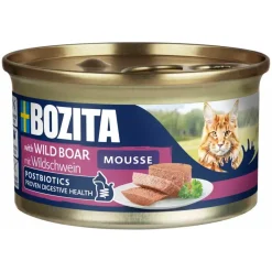 Bozita Mousse Vildsvin 85 g - Kornfrit Fuldfoder til Kat