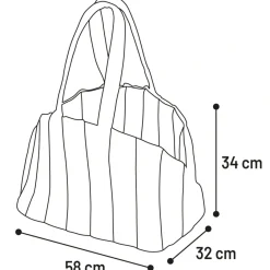 Bæretaske Gladys Beige 58x32x34 cm