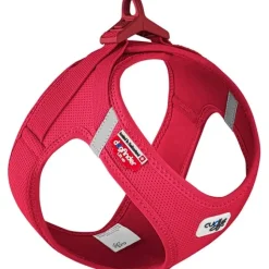 Curli Vest hundesele Clasp Air Mesh Rød XL bryst 56-63 cm - let og sikker komfort