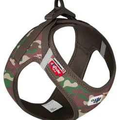 Curli Vest Hundesele Clasp Air Mesh L Camo - let og ventileret sele til aktive hunde