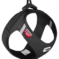 Curli Vest Hundesele Clasp Air Mesh XS Sort - let og komfortabel sele til små hunde