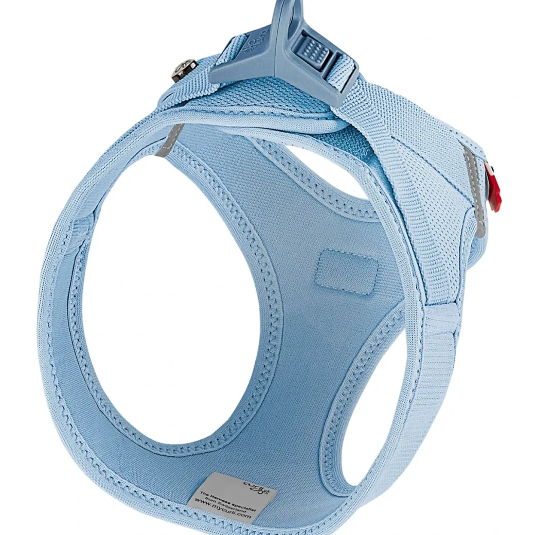 Curli Vest Hundesele Clasp Air Mesh M Skyblue - balanceret komfort til aktive hunde