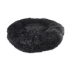 Cushion Krems fluffy rund hundeseng medium sort