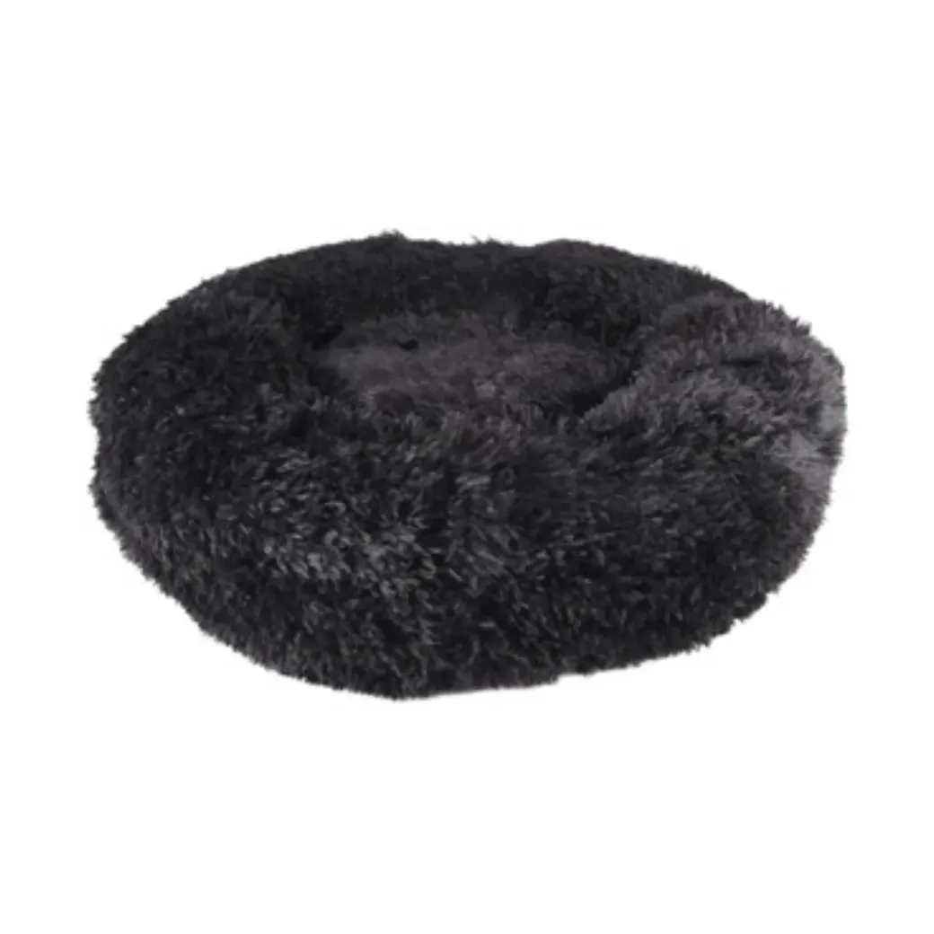 Cushion Krems fluffy rund hundeseng medium sort