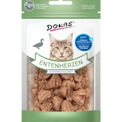 Dokas Kat Andehjerter 15 g - Naturlig skånsom og uimodståelig godbid til katte