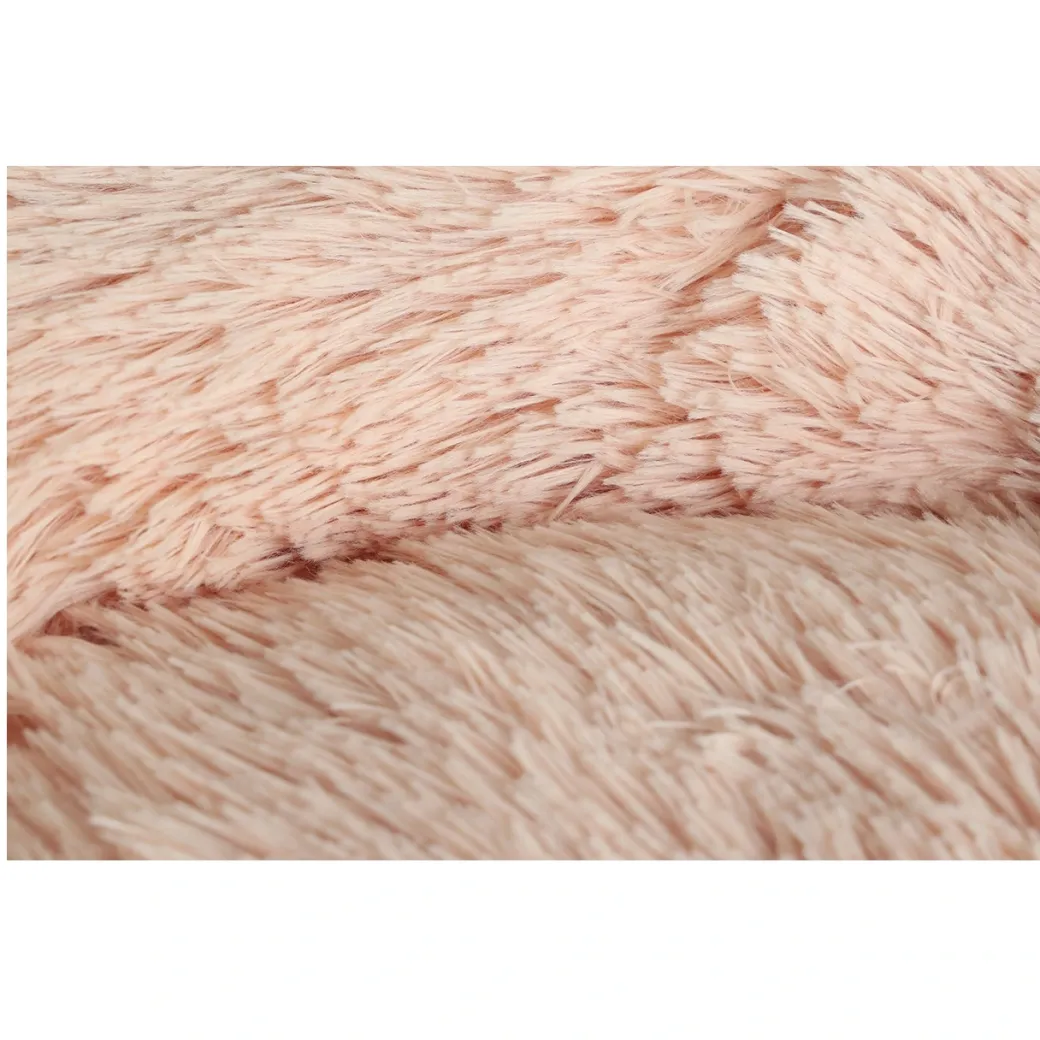 Donut Cozy Hundeseng Laksefarvet 50 cm - blød seng til små hunde
