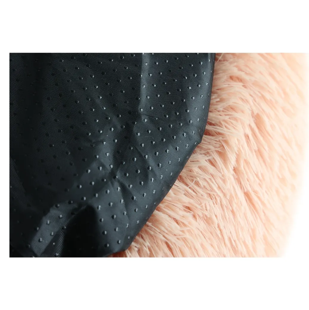 Donut Cozy Hundeseng Laksefarvet 70 cm - blød seng til store hunde