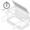 Exoterra Glas Terrarium Vista 120 Buet rude