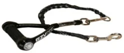 EzyDog Mongrel line Firm Grip grå 30 cm - stærk og sikker hundesnor