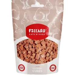 FICCARO Hundesnack Kanin Soft Cubes - bløde tern af kanin 100 g