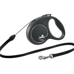 Flexi Black Design Snor S 5 meter 12 kg sort