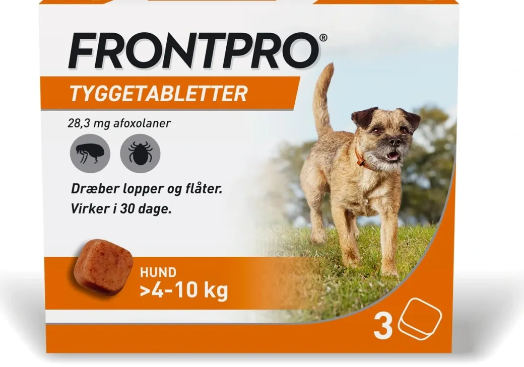 FRONTPRO 28,3 mg tyggetabletter 4-10 kg