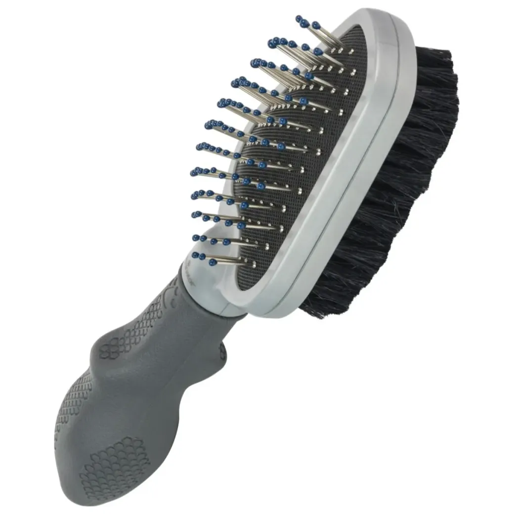 FURminator stor dobbeltbørste grå