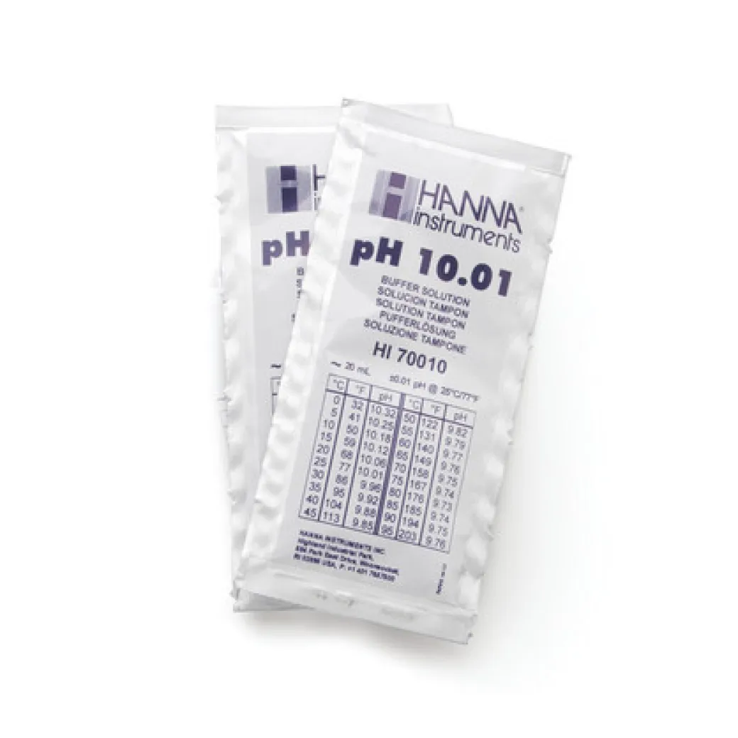Hanna Calibration fluid pH 10,01, 25 bags of 20 ml HI70010P