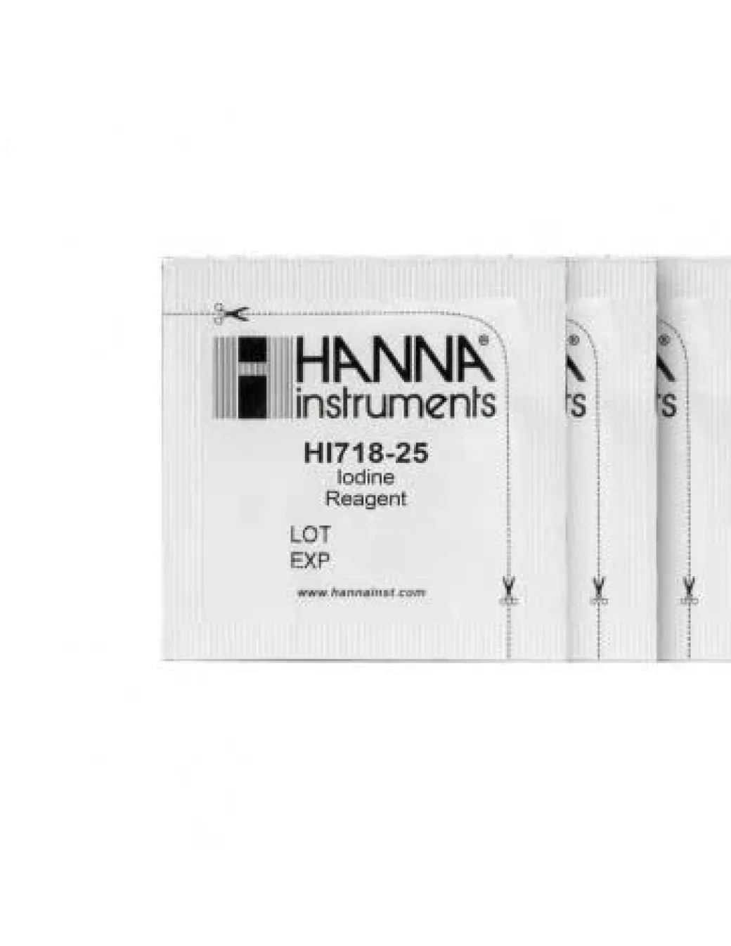 Hanna Reagents for Iodine Ferskvand HI718-25 0.0 to 12.50 mg/l - 25 stk