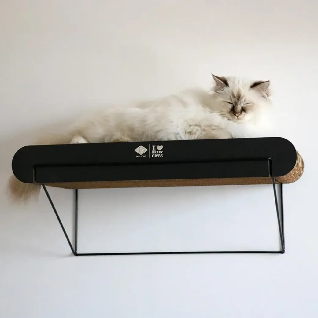 HappyCat DAVID Lige Vægmodul 60x29x24 cm Sort/Brun