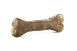 Håndlavet Presset Tyggeben med fyld af hjort 17 cm 85 g - stort tyggeben