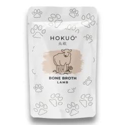 Hokuo Lamb Bone Broth 100 ml - naturlig lammebouillon til hunde og katte