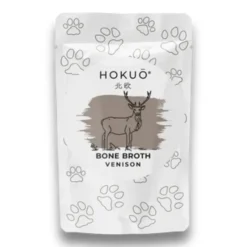 Hokuo Venison Bone Broth 100 ml - naturlig hjortebouillon med reishi til hunde og katte