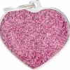Hundetegn My family Shine Hjerte Pink Stor