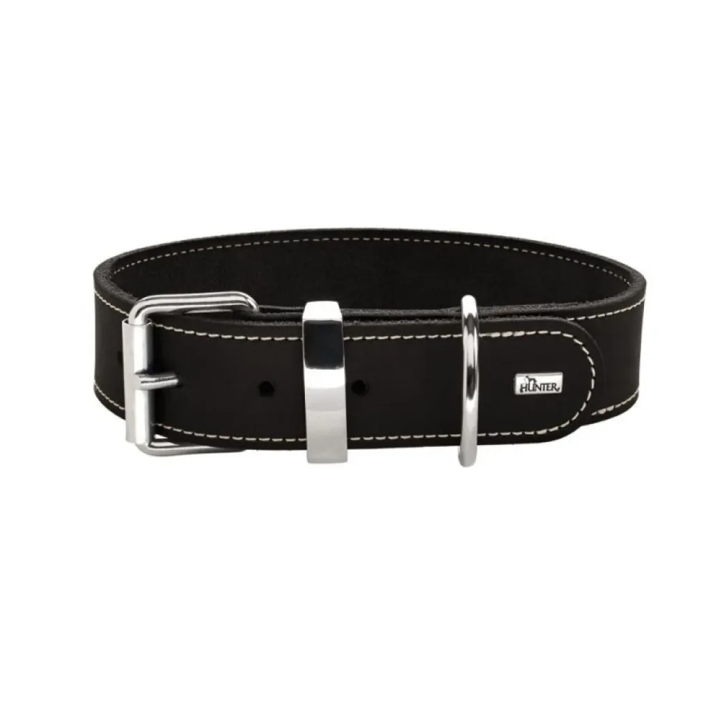 Hunter Aalborg Special hundehalsbånd Sort 50 - 36-44 cm