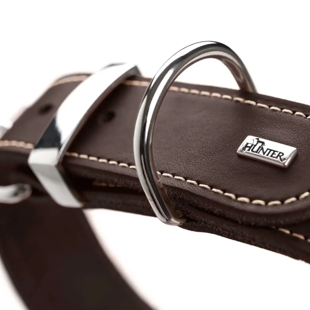 Hunter Aalborg Special Hundehalsbånd 40 Brun - 28-34 cm