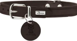 Hunter Aalborg Sport Mørkebrun 37 hundehalsbånd - 28-33 cm