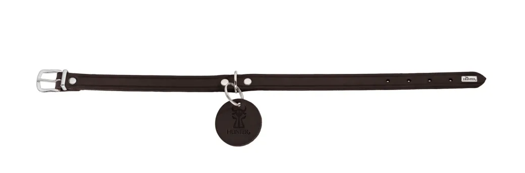 Hunter Aalborg Sport Mørkebrun 52 hundehalsbånd - 38-47 cm