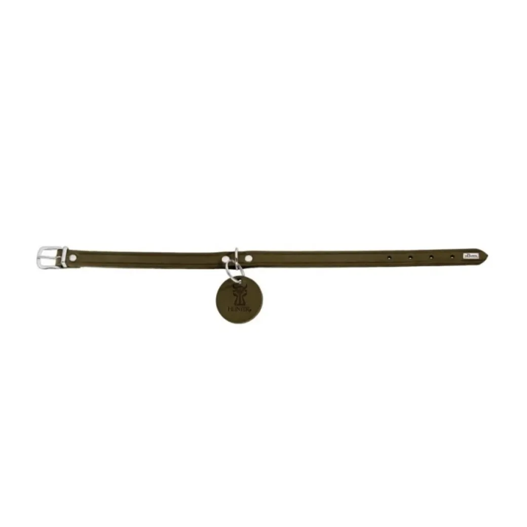 Hunter Aalborg Sport Oliven 32 hundehalsbånd - 24-29 cm