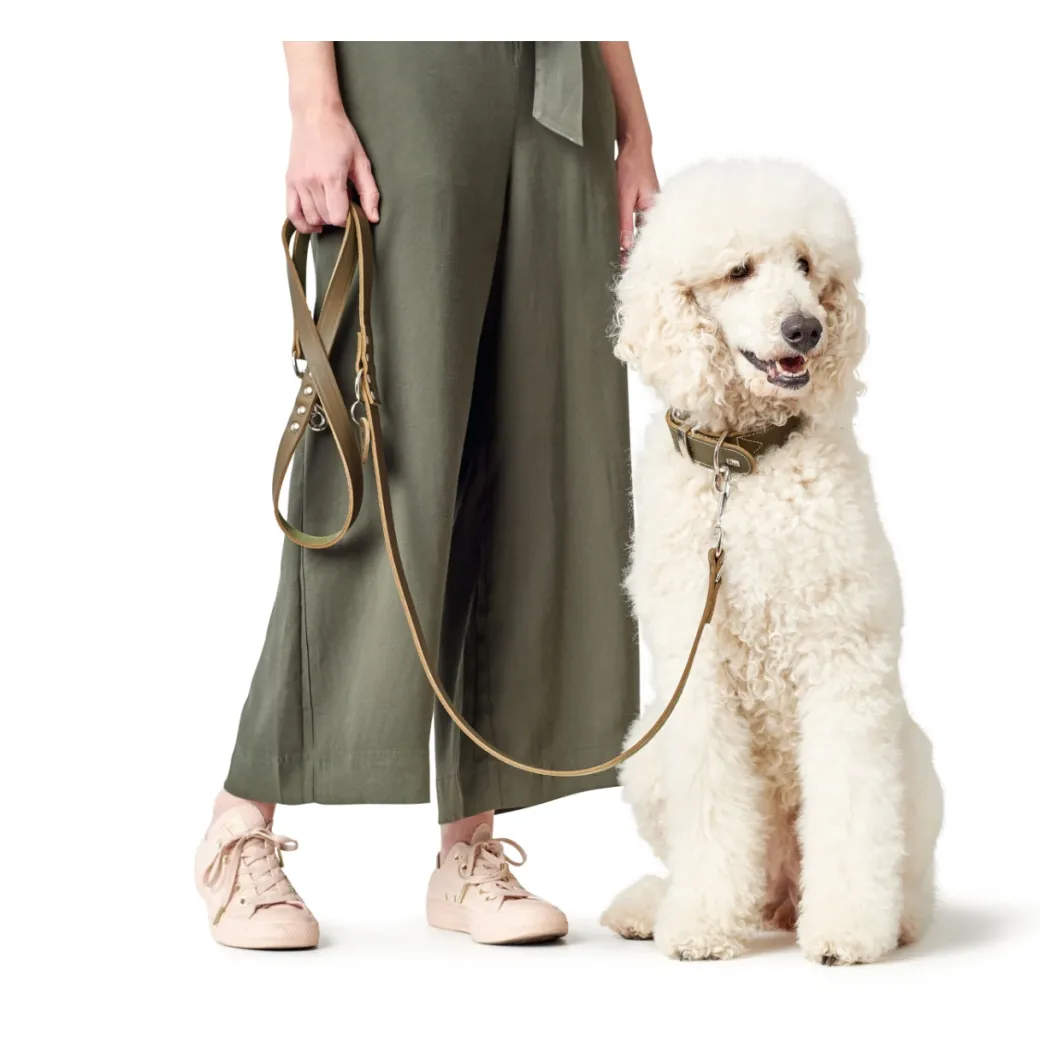 Hunter Aalborg Sport Oliven 32 hundehalsbånd - 24-29 cm