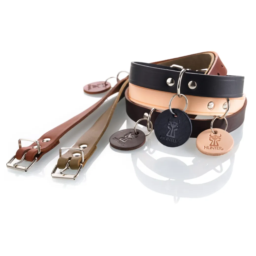 Hunter Aalborg Sport Oliven 47 hundehalsbånd - 37-43 cm