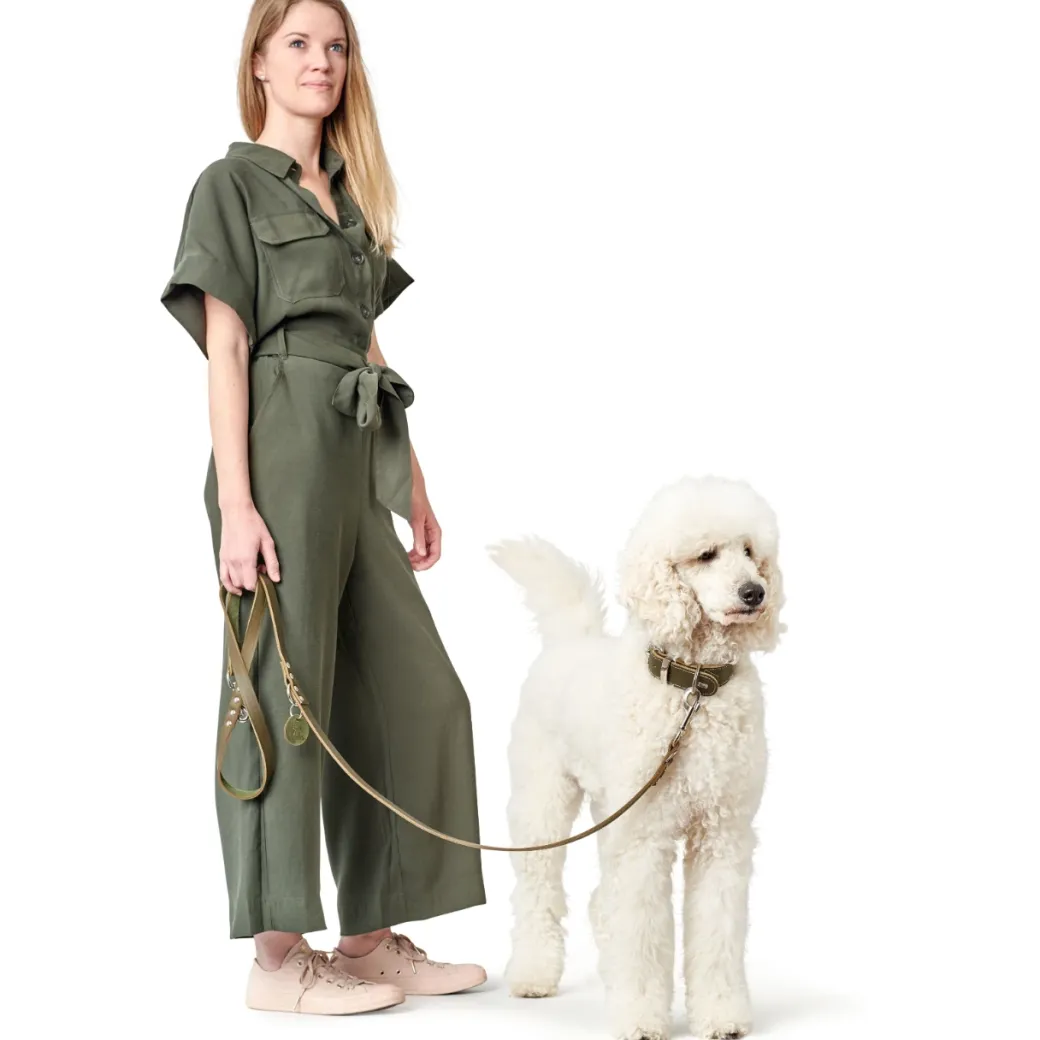 Hunter Aalborg Sport Oliven 52 hundehalsbånd - 38-47 cm