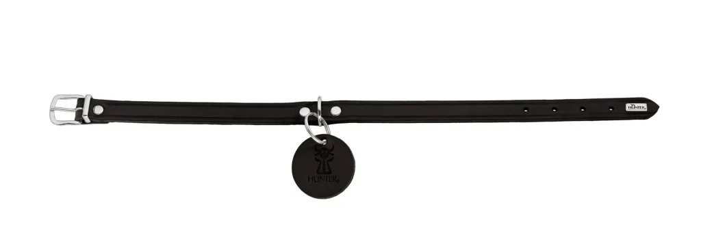 Hunter Aalborg Sport Sort 37 hundehalsbånd - 28-33 cm