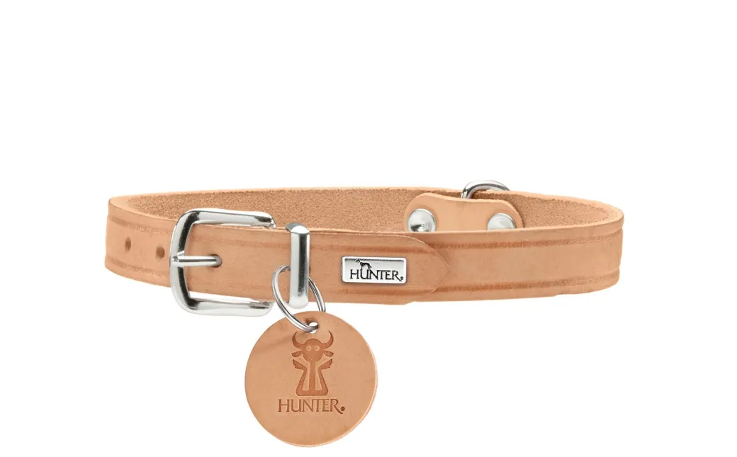 Hunter Aalborg Sport Tan 47 hundehalsbånd - 37-43 cm