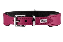 Hunter Basic halsbånd str.37 Pink - 30,0-34,5 cm