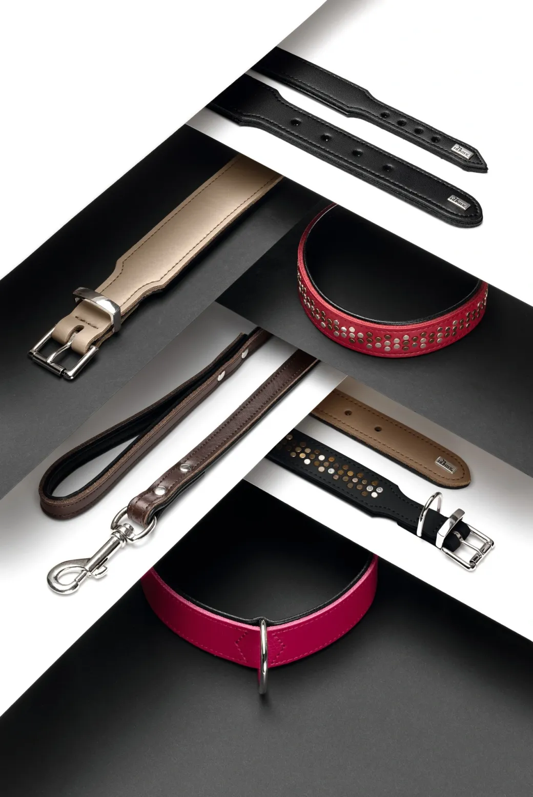 Hunter Basic halsbånd str.65 Sort - 51,0-58,5 cm