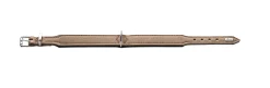 Hunter Basic halsbånd str.32 Stone - 24,0-28,5 cm