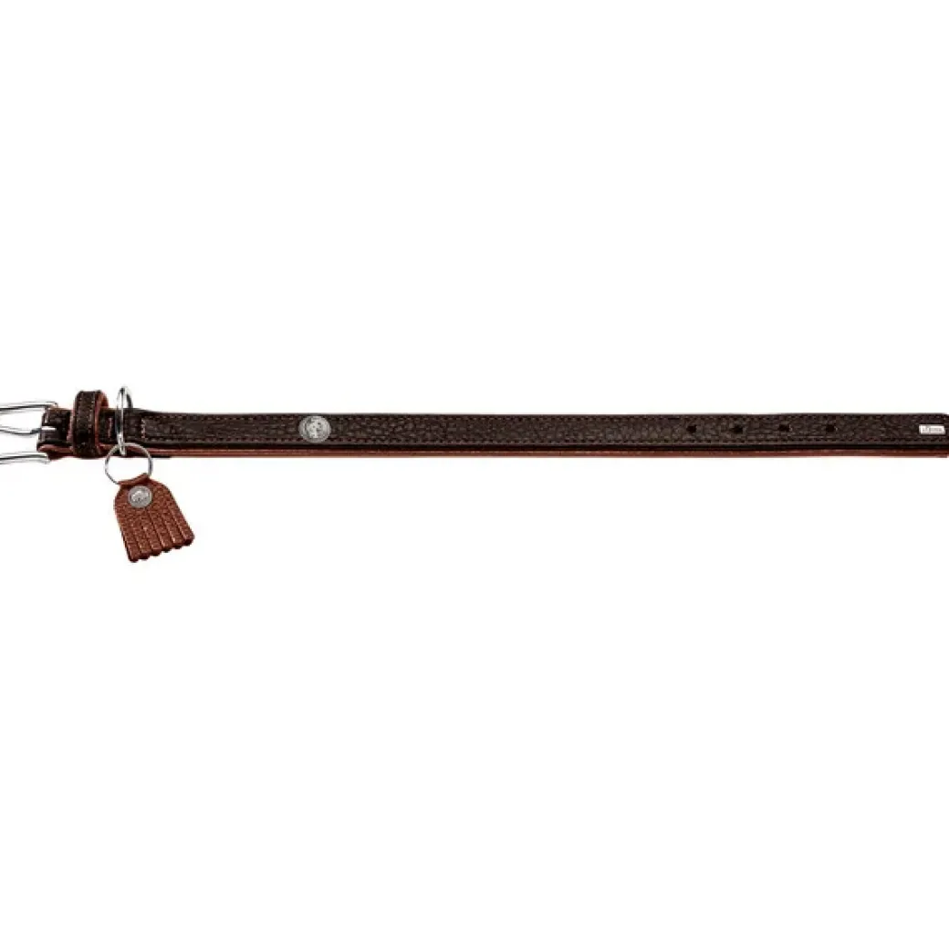 Hunter Cody 60 Mørkebrun Cognac hundehalsbånd - 46-52 cm