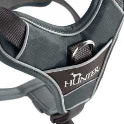 Hunter Divo hundesele L grå/grå just mave 72-100 cm - Stabil kontrol og komfort