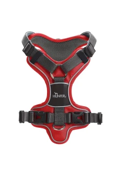 Hunter Divo hundesele L-XL rød/grå just mave 79-107 cm - Ekstra stabilitet og komfort