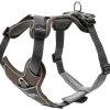 Hunter Divo hundesele M brun/grå just mave 56-73 cm - Stabil komfort og sikker pasform