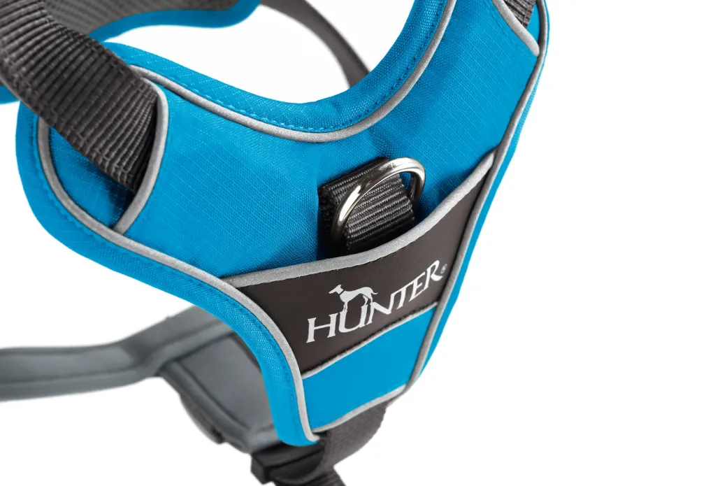 Hunter Divo hundesele S-M lyseblå/grå just mave 52-68 cm - Fleksibel støtte og komfort