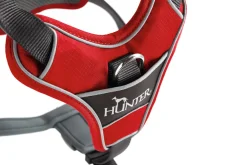Hunter Divo hundesele XS rød/grå just mave 34-47 cm - Let pasform og tryg kontrol